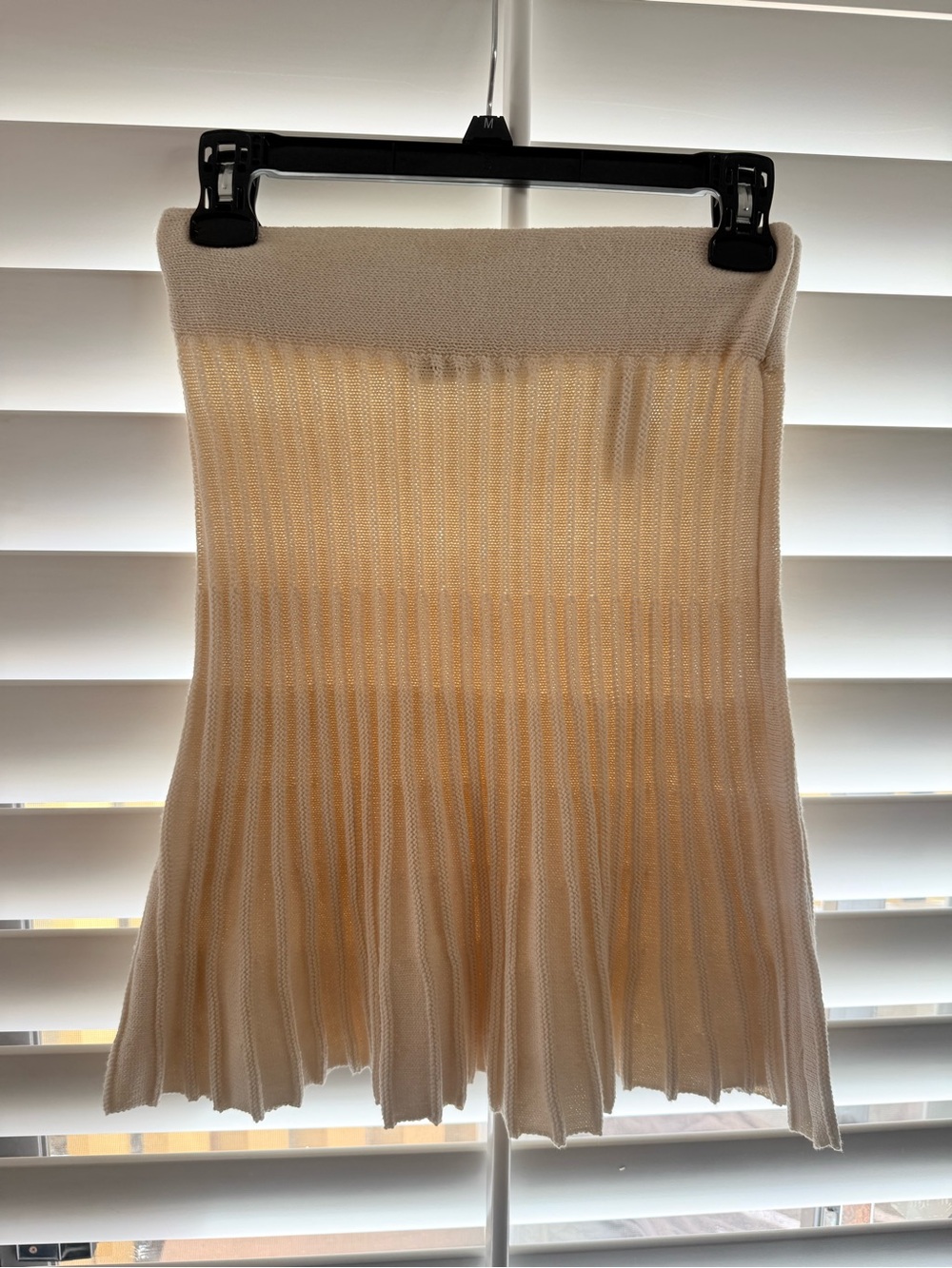 Zara Cream Pleated Mini Skirt - Picture 4 of 4